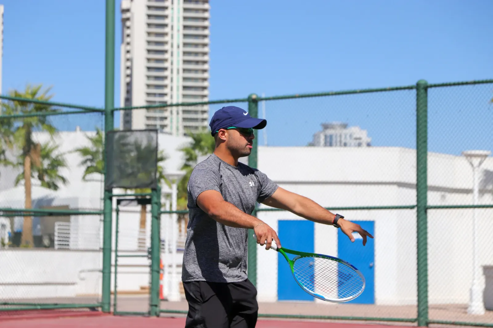 Gallery: coach and players on court